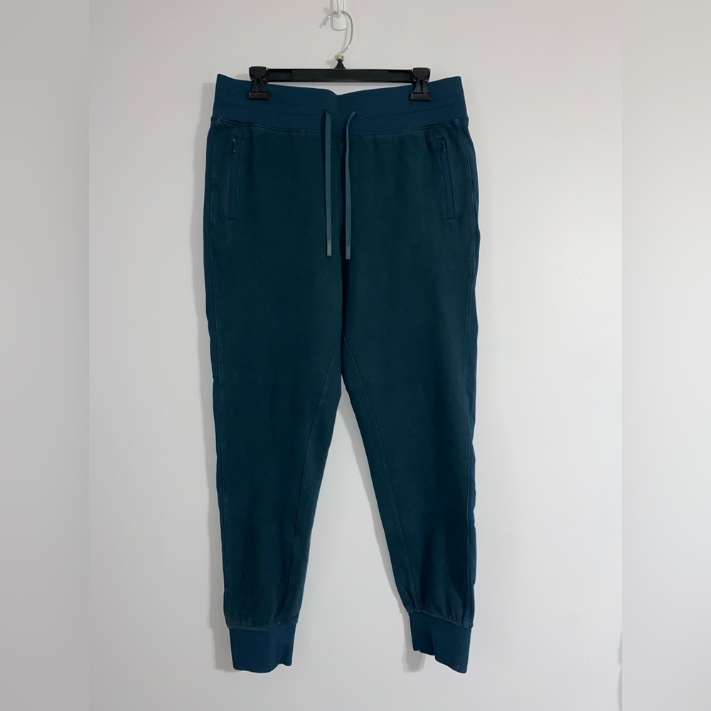 Lululemon Get Going Jogger Sweat Pants 28.5" Submarine / Dark Forest Green 10